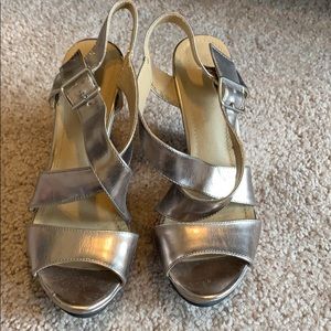 Forever 21 Gold Wedges